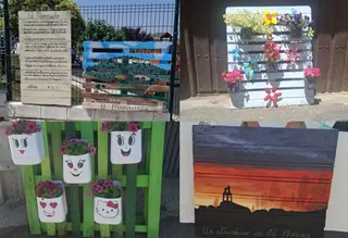 Algunas de las decoraciones realizadas por los vecinos en El Piñero | 5