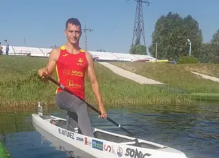 Marcos Antúnez en una competición