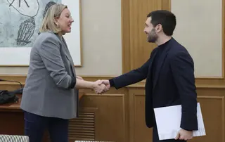 Juan Lázaro ICAL . La consejera de Familia e Igualdad de Oportunidades, Isabel Blanco, se reúne con el ministro de Derechos Sociales, Consumo y Agenda 2030, Pablo Bustinduy