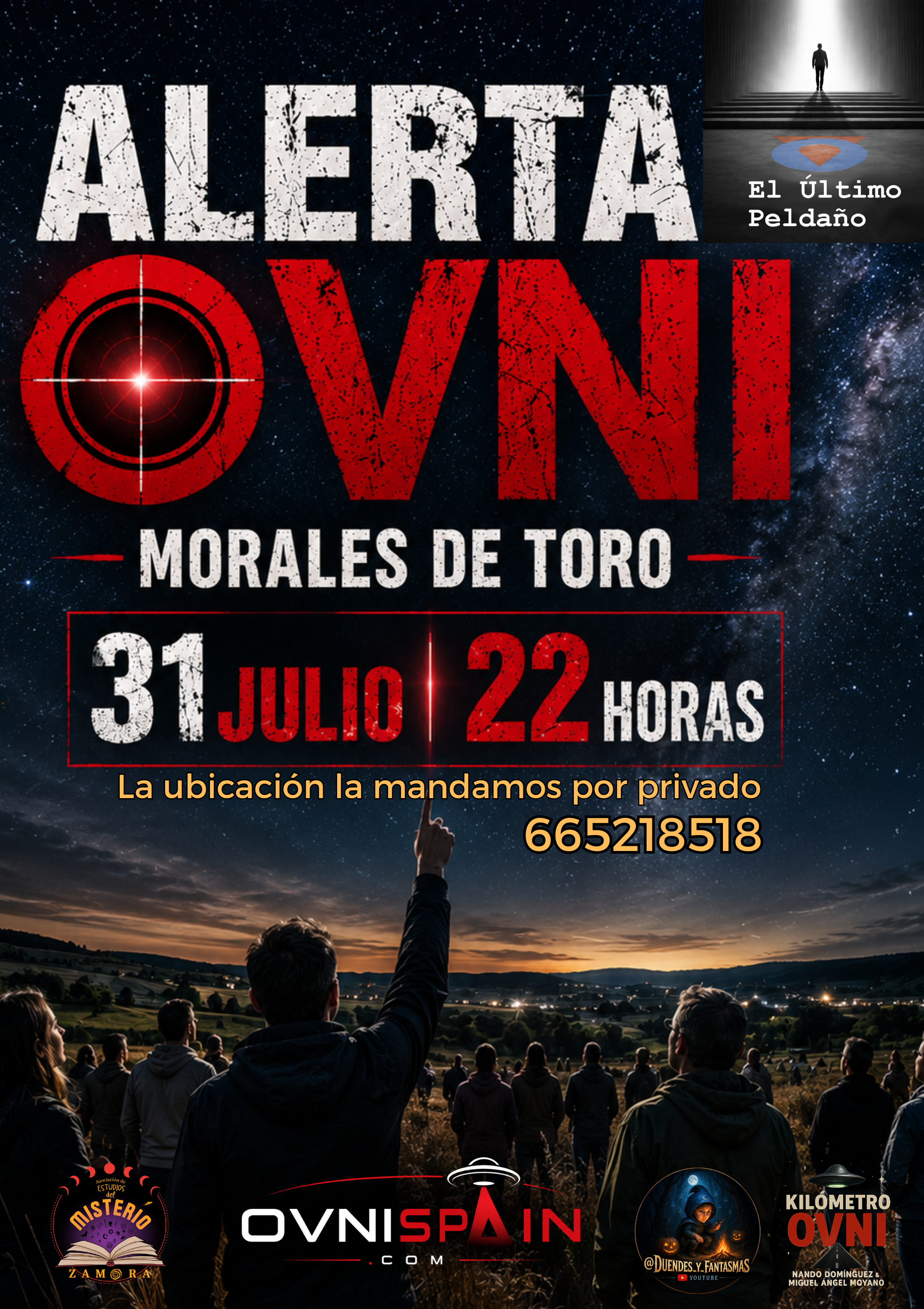Cartel de Alerta OVNI en Morales de Toro