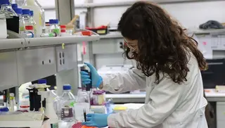 Una investigadora de la USAL. Foto de archivo.