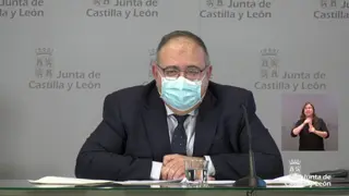 El consejero de Sanidad, Alejandro Vázquez, en la rueda de prensa