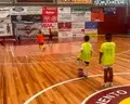 Los pequeños futbolistas en el Campus de Tecnificación del Atlético Benavente