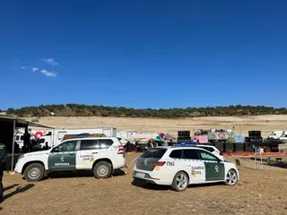 Imagen de la Guardia Civil en la zona
