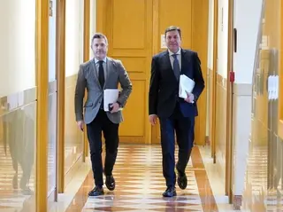 Miriam Chacón ICAL. El consejero de Economía y Hacienda y portavoz de la Junta, Carlos Fernández Carriedo, comparece en rueda de prensa posterior al Consejo de Gobierno.