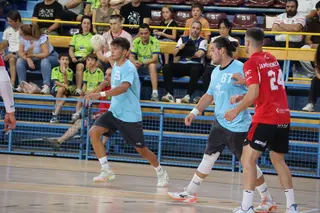 Instante del encuentro entre el BM Zamora y el San Pablo Burgos
