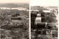 Dos fotografías históricas muestran cómo se levantó el Puente Nuevo sobre el río Esla