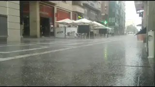  Una tormenta de granizo fugaz y repentina sorprende a los zamoranos.ARCHIVO