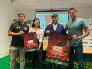 Presentación del partido en homenaje a José María Casas