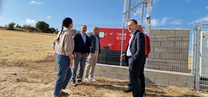 Ángel Blanco en su visita a Santa Clara de Avedillo