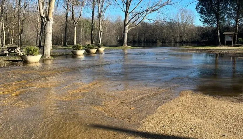 Tablada de Santibáñez de Tera, inundada
