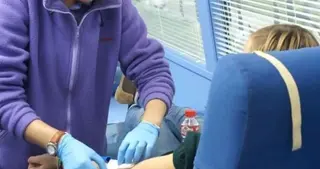 Donación de sangre. Archivo