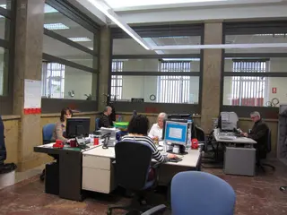 Funcionarios trabajando. Cita previa. Europa Press. Archivo.
