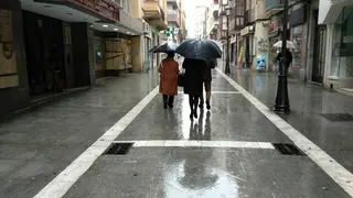 Tiempo lluvia paraguas otoño ivierno