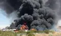 Incendio en una planta de tratamiento de residuos de Roales