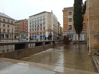 Inundación en Santiago El Burgo