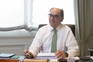 Imagen de Ignacio Galán en su despacho Iberdrola