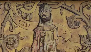 Mural de El Cid realizado en Zamora por el artista Carlos Adeva