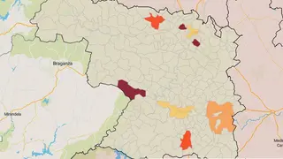Mapa de la incidencia en los municipios de Zamora este lunes