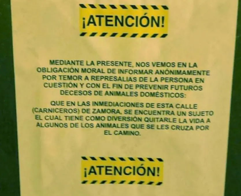 Imagen de uno de los carteles