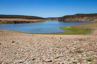 Estado del embalse de Ricobayo.