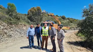 Visita a las obras en la carretera de Almaraz. Archivo