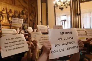 Protesta De La Policía Local En El Pleno De Este Miércoles