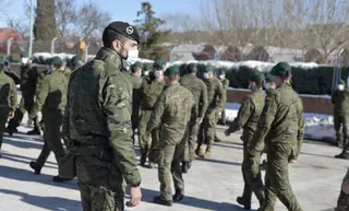 Militares de la Brigada Aragón I en Guadalajara