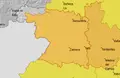 Aviso naranja por altas temperaturas en la Meseta