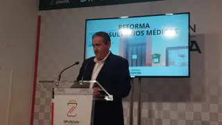Javier Faúndez, en rueda de prensa este viernes