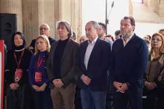 El expresidente del Gobierno José Luis Rodríguez Zapatero en la Escuela de Gobierno del PSOE en Salamanca el pasado 2025
