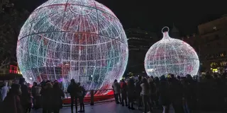 Imagen de iluminación navideña del pasado 2021 en Valencia EP