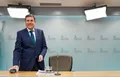Leticia Pérez ICAL . El consejero de Economía y Hacienda y portavoz, Carlos Fernández Carriedo, comparece en rueda de prensa posterior al Consejo de Gobierno