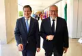 Miriam Chacón / ICAL . El presidente del Partido Popular de Castilla y León, Alfonso Fernández Mañueco, y el portavoz de Vox, Carlos Pollán, informan sobre el acuerdo de gobierno entre las dos formaciones políticas.
