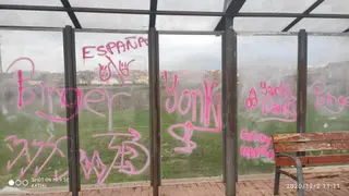 Pintadas en Zamora. Archivo.
