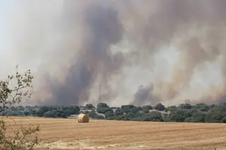 Incendio de Fermoselle. Foto Javier S. Fraile