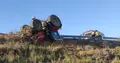 Imagen de un tractor accidentado-Archivo