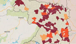 Mapa de la incidencia en los municipios de Zamora este jueves