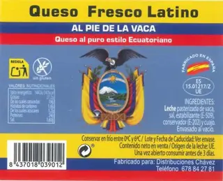La AESAN alerta de la presencia de 'Listeria monocytogenes' en queso fresco de vaca procedente de España de cinco marcas - AESAN