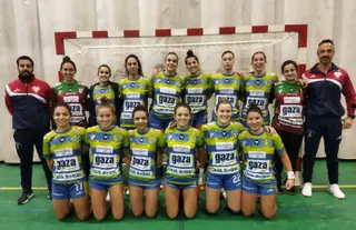 Conjunto femenino del Balonmano Zamora