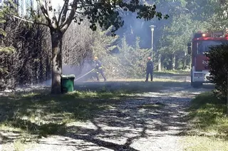 Incendio en un camping en Sanabria. Archivo