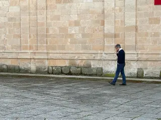 Israel López, presidente de Luz y Vida preocupado ante el devenir de la procesión Foto: María Lorenzo