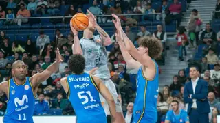 Instante del encuentro en el Movistar Arena | CB Zamora