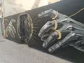 Mural del eclipse en Benavente