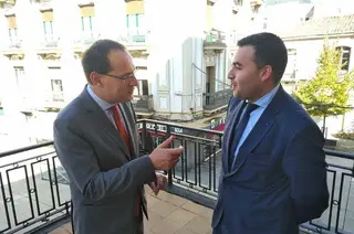 Ángel Blanco y Alfonso Martín en la Subdelegación del Gobierno