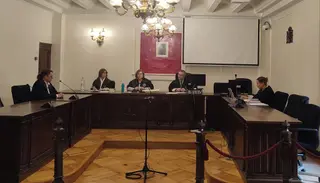 La sala de la Audiencia Provincial en la que se ha llegado al acuerdo contra la acusada de un delito contra la salud pública