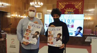 Prada y Miguel de Lucas en la presentación