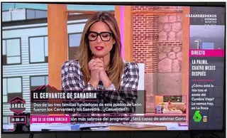 Pantallazo del momento donde colocan a Cervantes en León