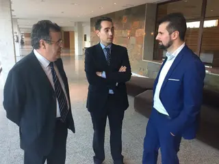 PSOE Cortes CyL. José Ignacio Martín Benito, Luciano Huerga y Luis Tudanca