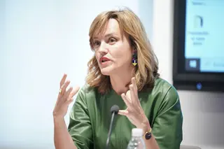 La ministra de Educación y FP, Pilar Alegría, este 6 de mayo de 2022 en Vitoria Gasteiz Iñaki Berasaluce Europa Press